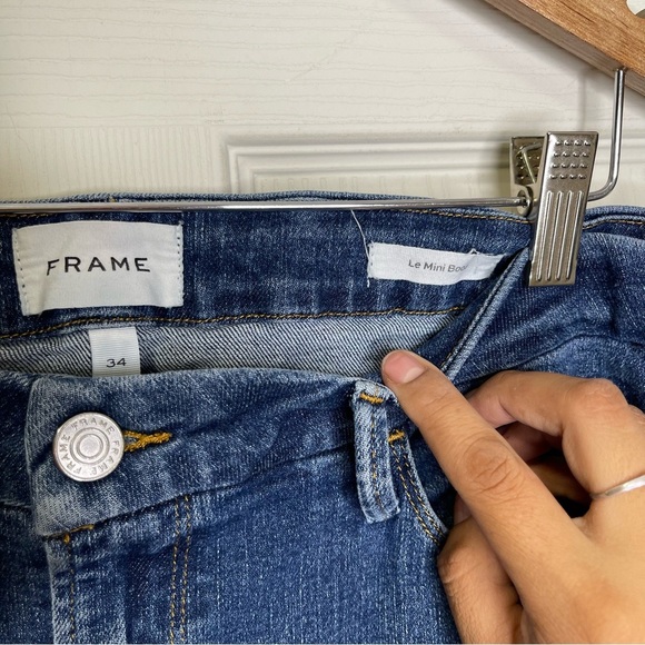 FRAME Jeans Womens Blue Le Mini Boot Medium
Wash Denim Sz 34 - Picture 8 of 10